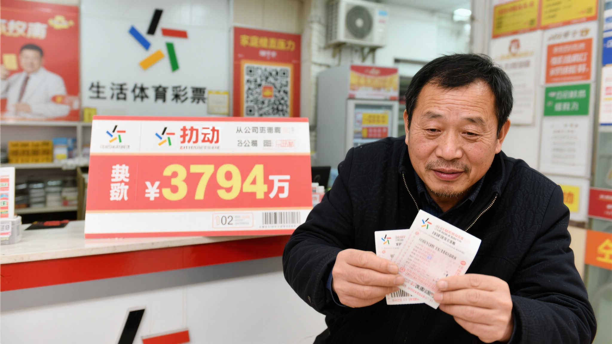 失业老彩民喜中3794万大奖：妻子自信辞职共赴新生活