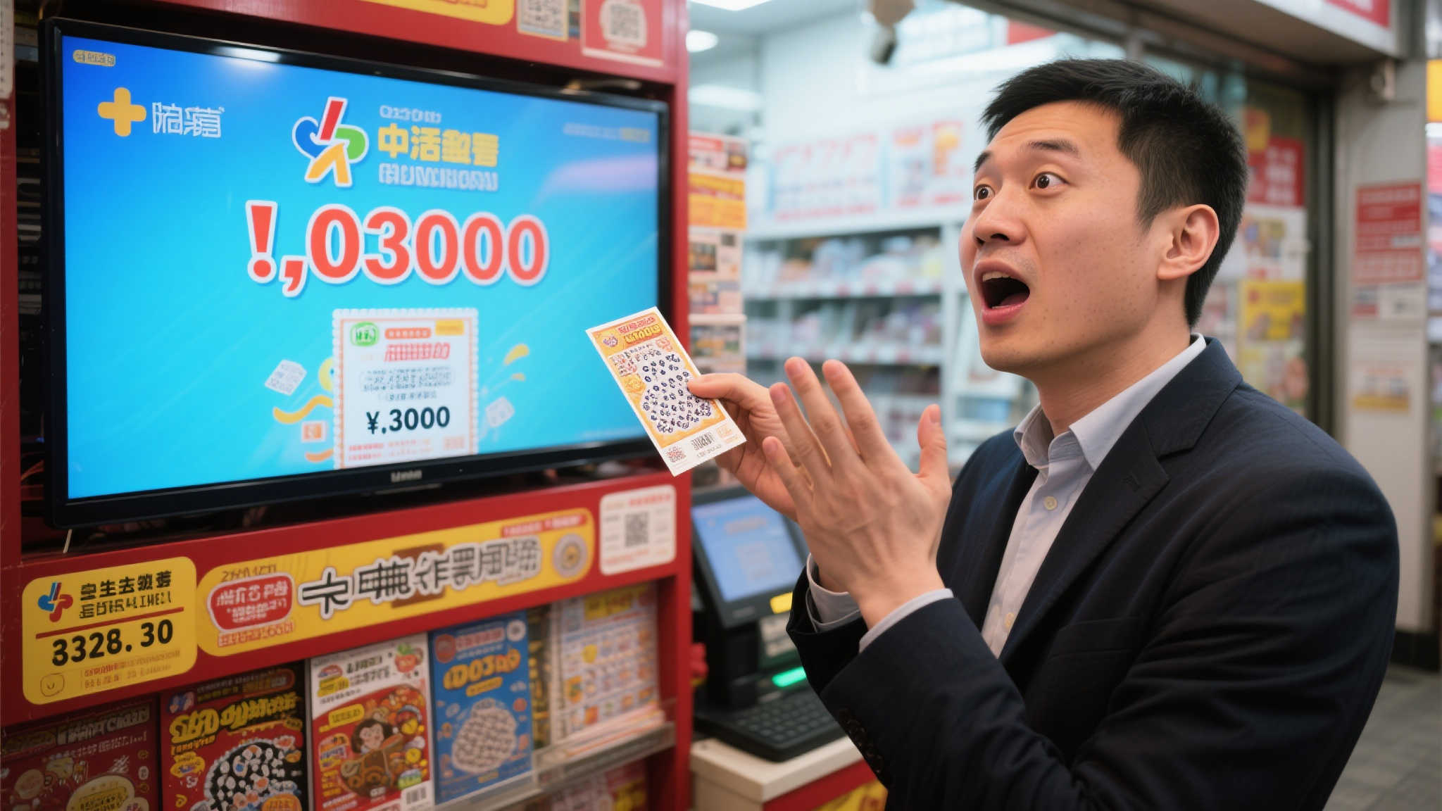 男子下班刮中30万大奖 决定先领奖再惊喜家人 男子下班刮中30万大奖 决定先领奖再惊喜家人