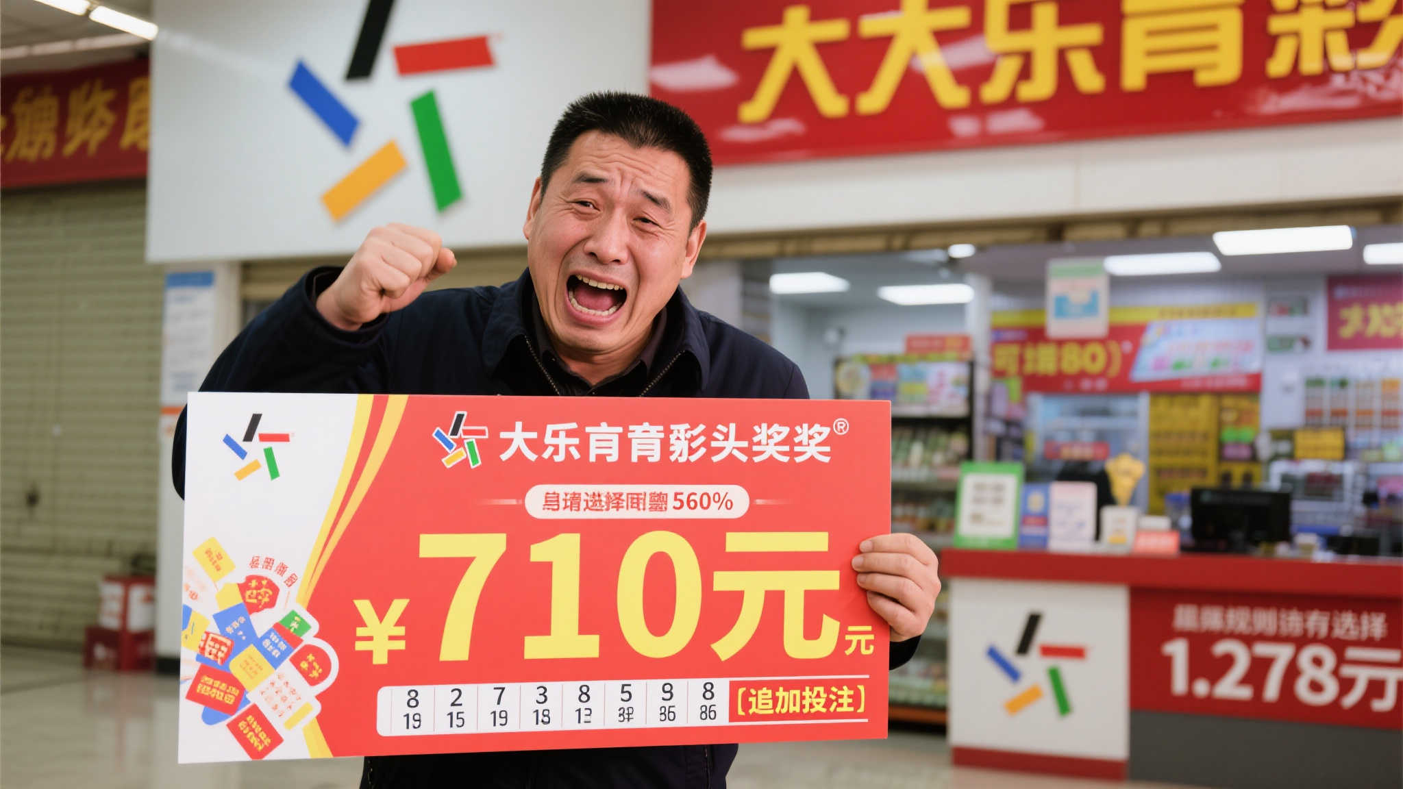 男子喜中大乐透710万 因未追加痛失568万奖金