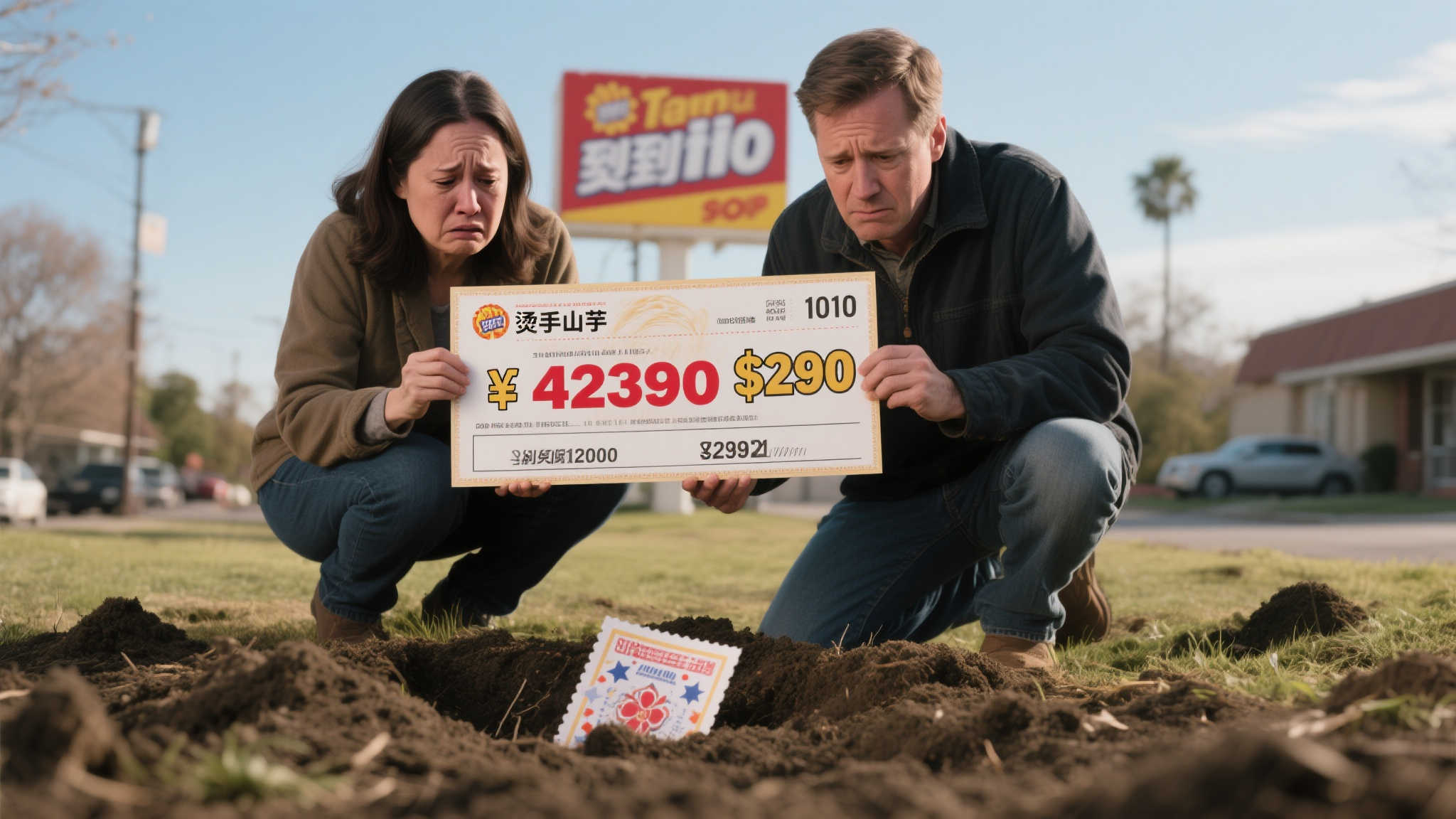 夫妻中4239万大奖不敢领，彩票藏地下数周恐身份泄露
