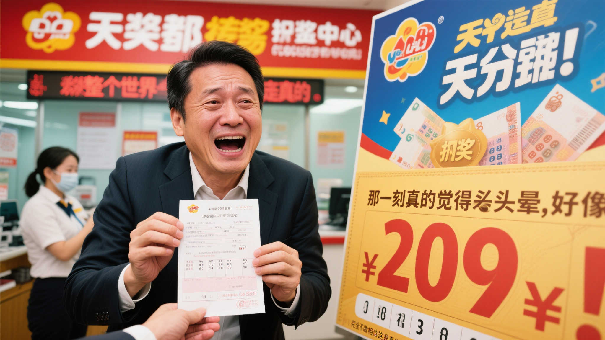 商人凭直觉选号中1580万大奖,领奖瞬间头晕目眩-图 商人凭直觉选号中1580万大奖,领奖瞬间头晕目眩-图