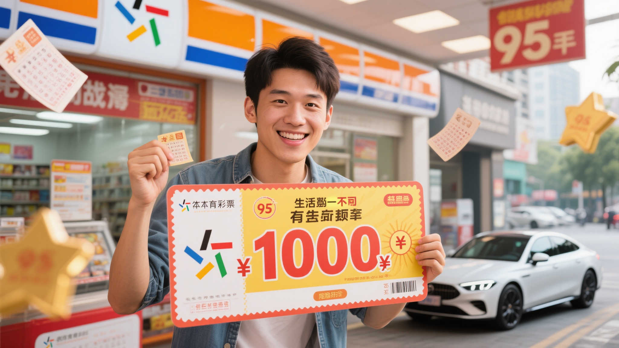 95后小伙喜中体彩百万大奖，购新车开启品质生活
